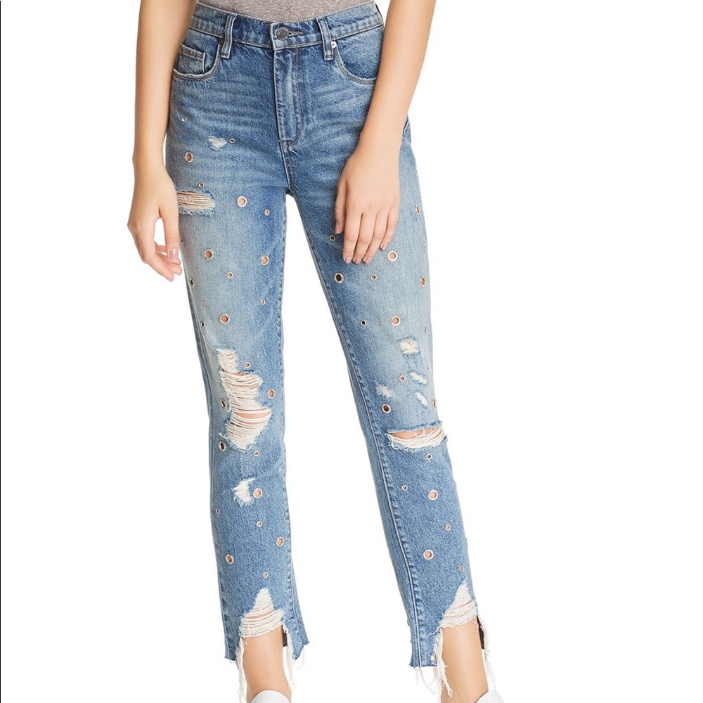 Blank nyc high waisted,embellished jeans